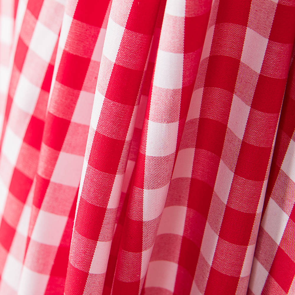 Coton Vichy Maxi Rouge - Ribes y Casals