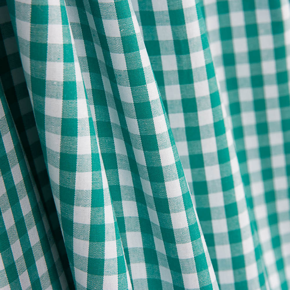 Coton Vichy Vert Moyen - Ribes y Casals