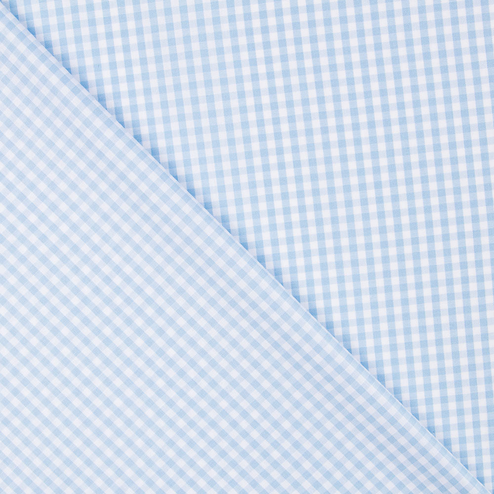 Coton Vichy Mini Céleste - Ribes y Casals