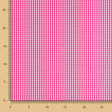 Coton Vichy Mini Fuchsia - Ribes y Casals