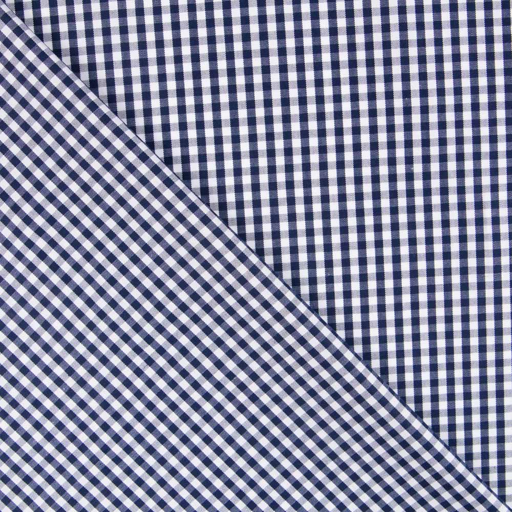 Coton Vichy Mini Marine - Ribes y Casals