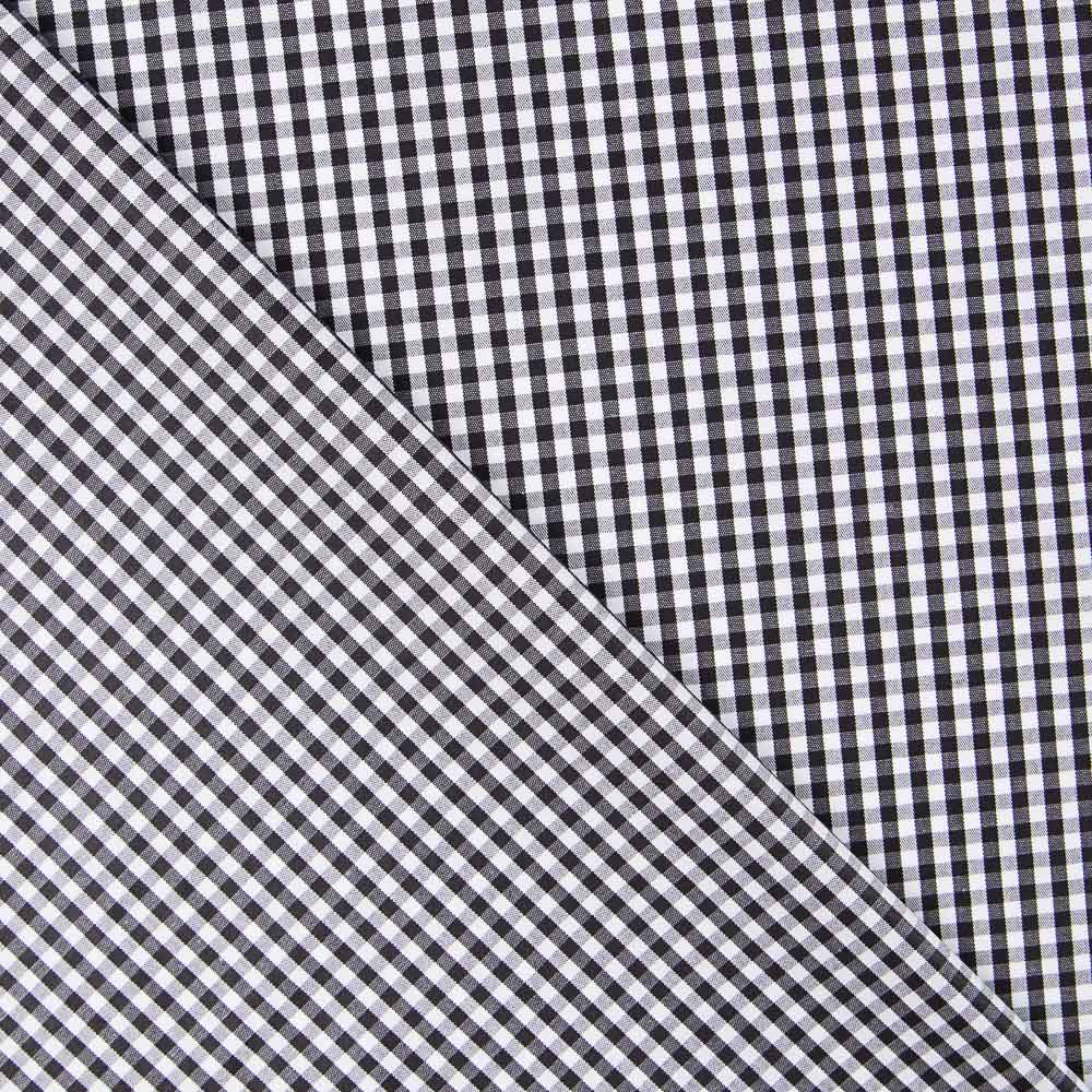 Coton Vichy Mini Noir - Ribes y Casals