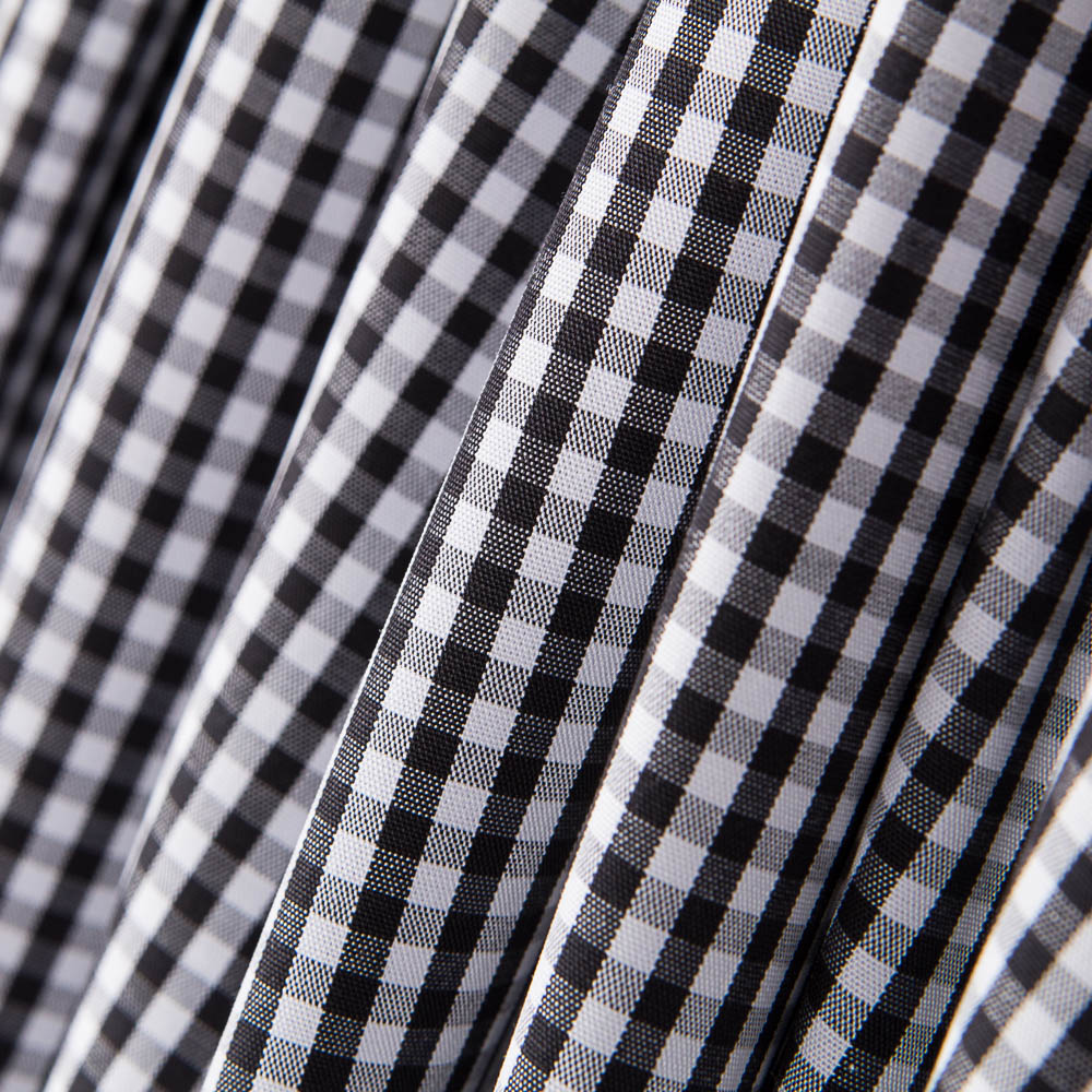 Coton Vichy Mini Noir - Ribes y Casals