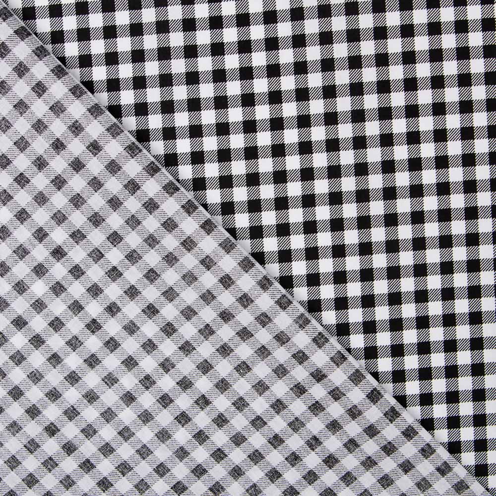 Coton Vichy Croix noir - Ribes y Casals