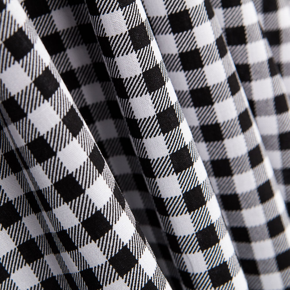 Coton Vichy Croix noir - Ribes y Casals