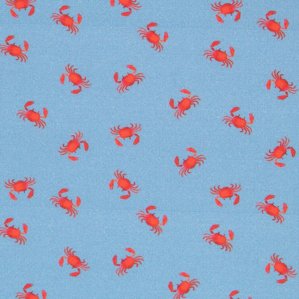 Coton Antibactérien Denim Bleu Crabe - Ribes y Casals