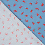 Coton Antibactérien Denim Bleu Crabe - Ribes y Casals