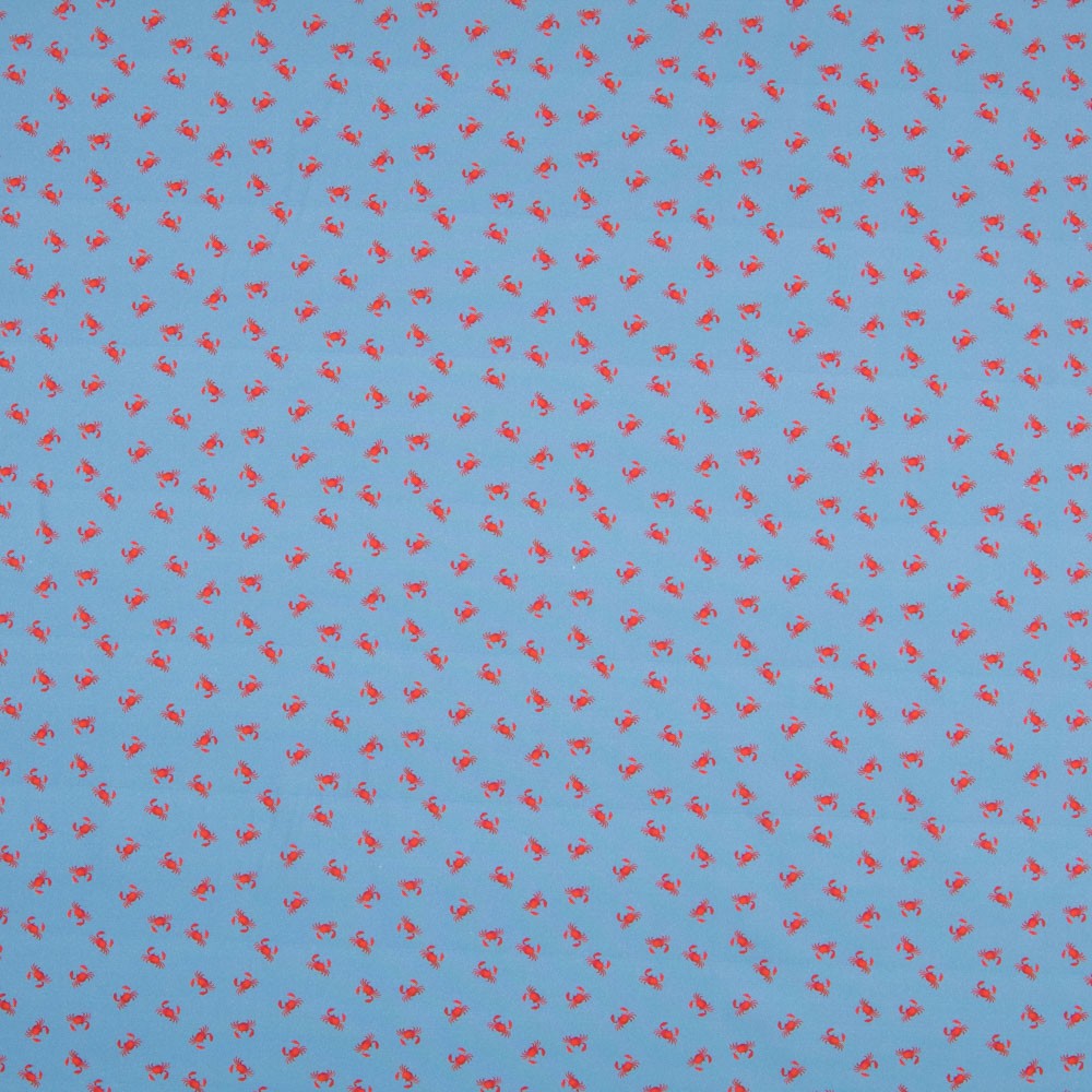 Coton Antibactérien Denim Bleu Crabe - Ribes y Casals