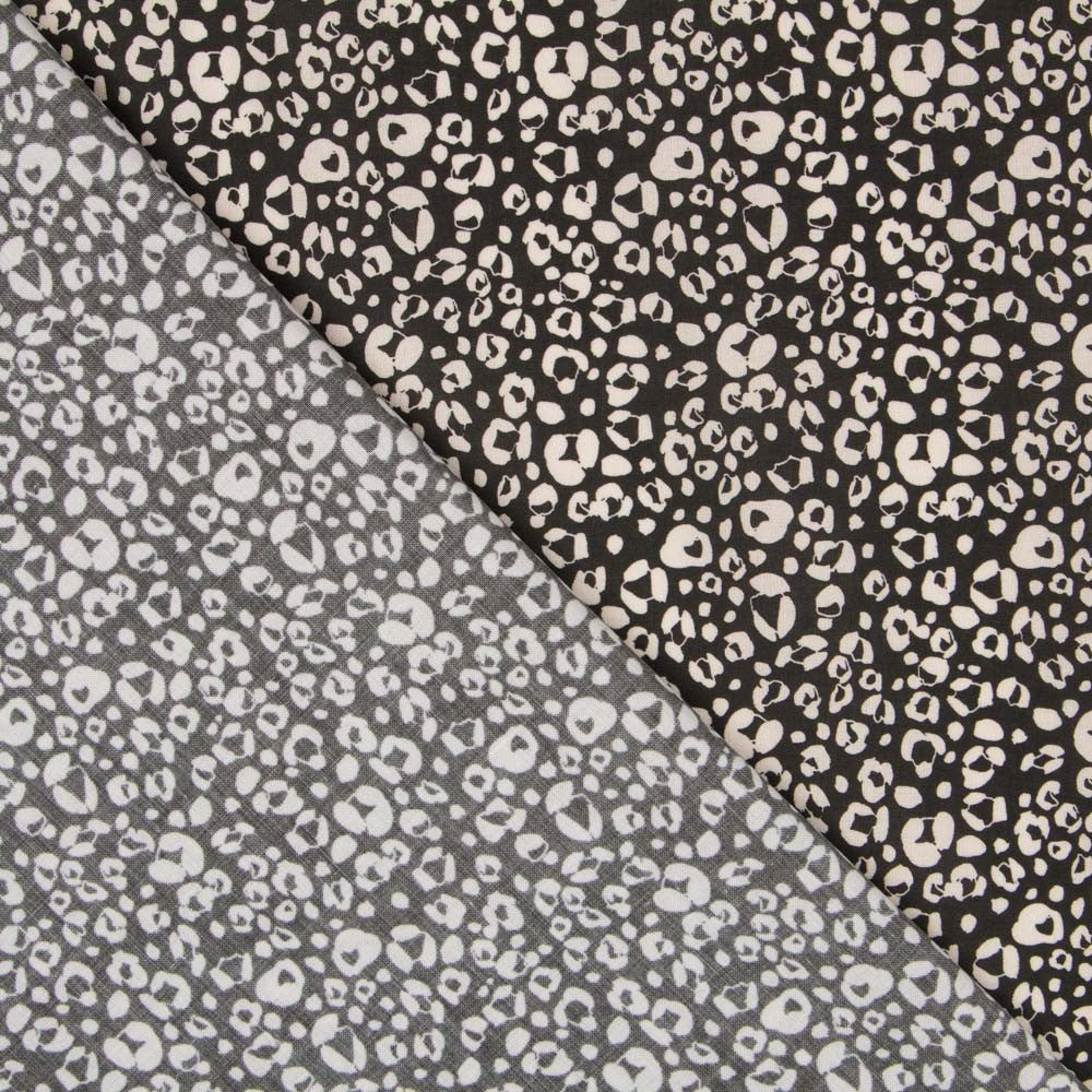 Coton Antibactérien Moucheté Noir - Ribes y Casals