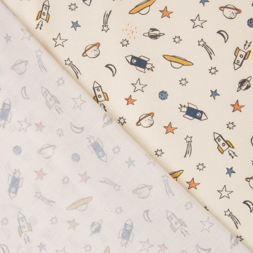 Coton Antibactérien Crème Univers - Ribes y Casals