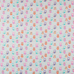 Coton Satiné Chouettes Grises - Ribes y Casals