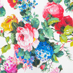 Coton Imprimé Fleur Crétonne Blanc - Ribes y Casals