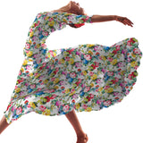 Coton Imprimé Fleur Crétonne Blanc - Ribes y Casals