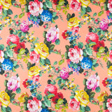 Coton Imprimé Fleur Flamenca Saumon - Ribes y Casals