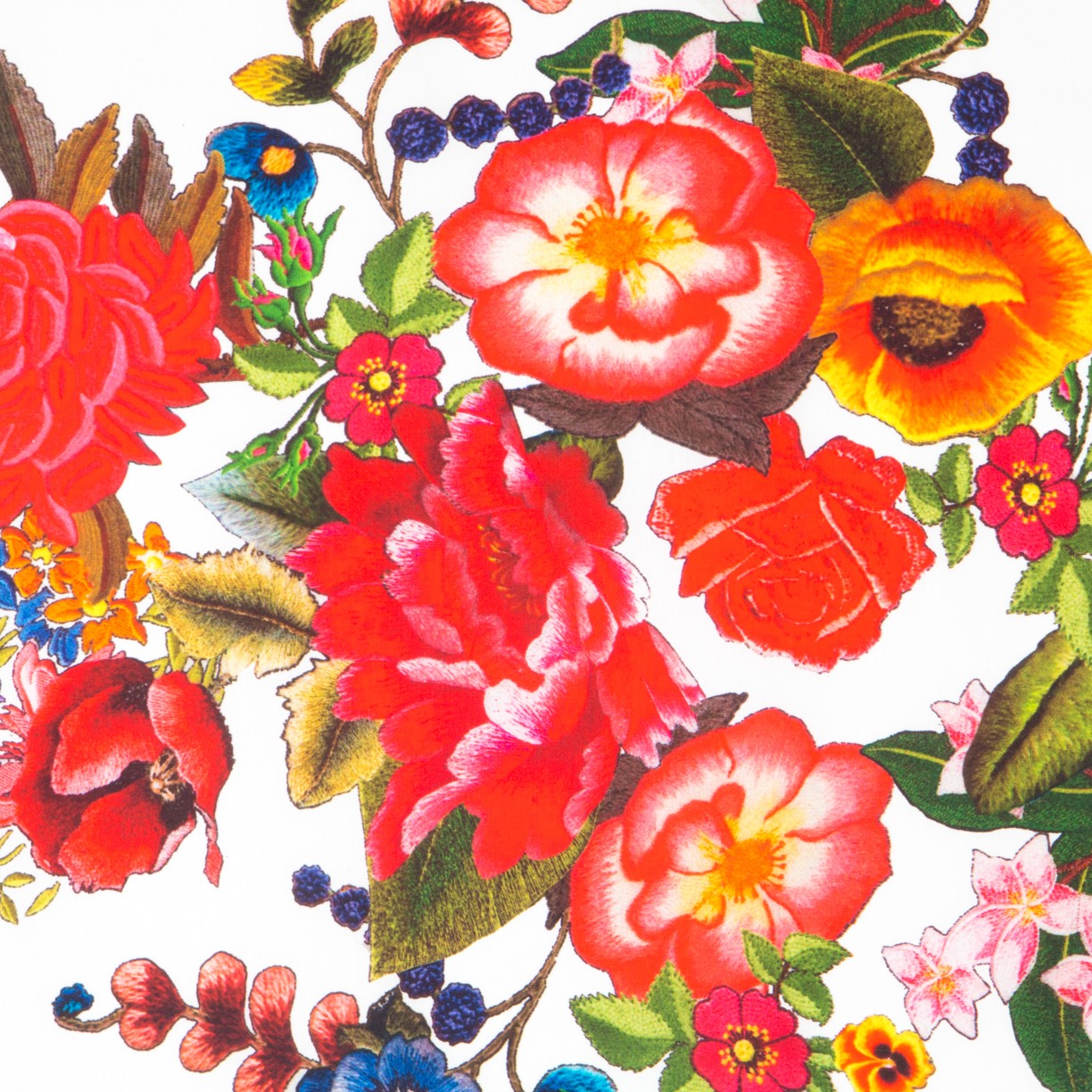 Coton Imprimé Broderie Blanc - Ribes y Casals