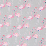 Coton Satiné Flamants Gris - Ribes y Casals