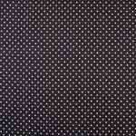 Popeline Spandex Pois Blanc 7mm Noir - Ribes y Casals