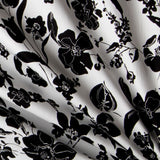 Coton Lycra Floral Blanc - Ribes y Casals