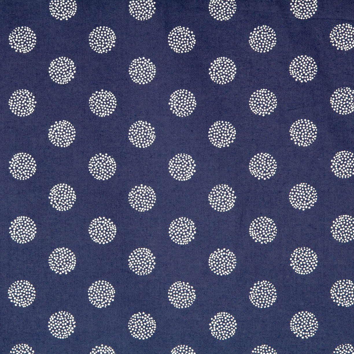 Coton Bleu Marine Sphères Argentées - Ribes y Casals