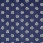 Coton Bleu Marine Sphères Argentées - Ribes y Casals