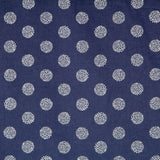 Coton Bleu Marine Sphères Argentées - Ribes y Casals