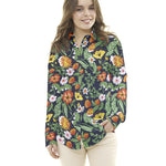 Coton Mode Botanique Bleu Marine - Ribes y Casals