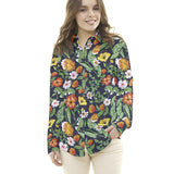 Coton Mode Botanique Bleu Marine - Ribes y Casals