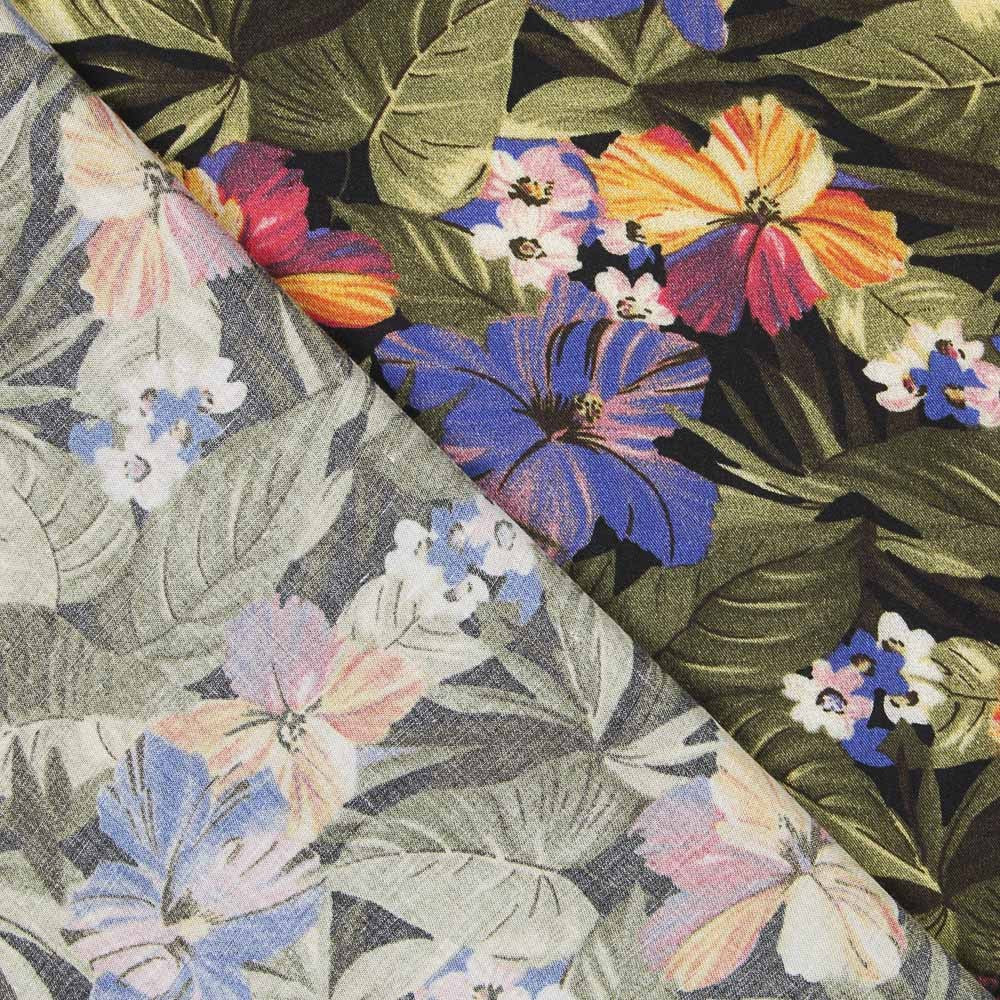 Mode Coton Hibiscus Noir - Ribes y Casals