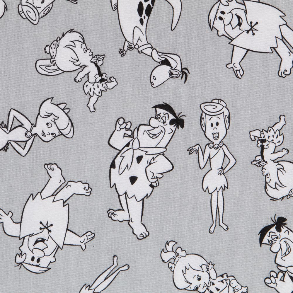 Tissu Coton Flintstone Gris - Ribes y Casals