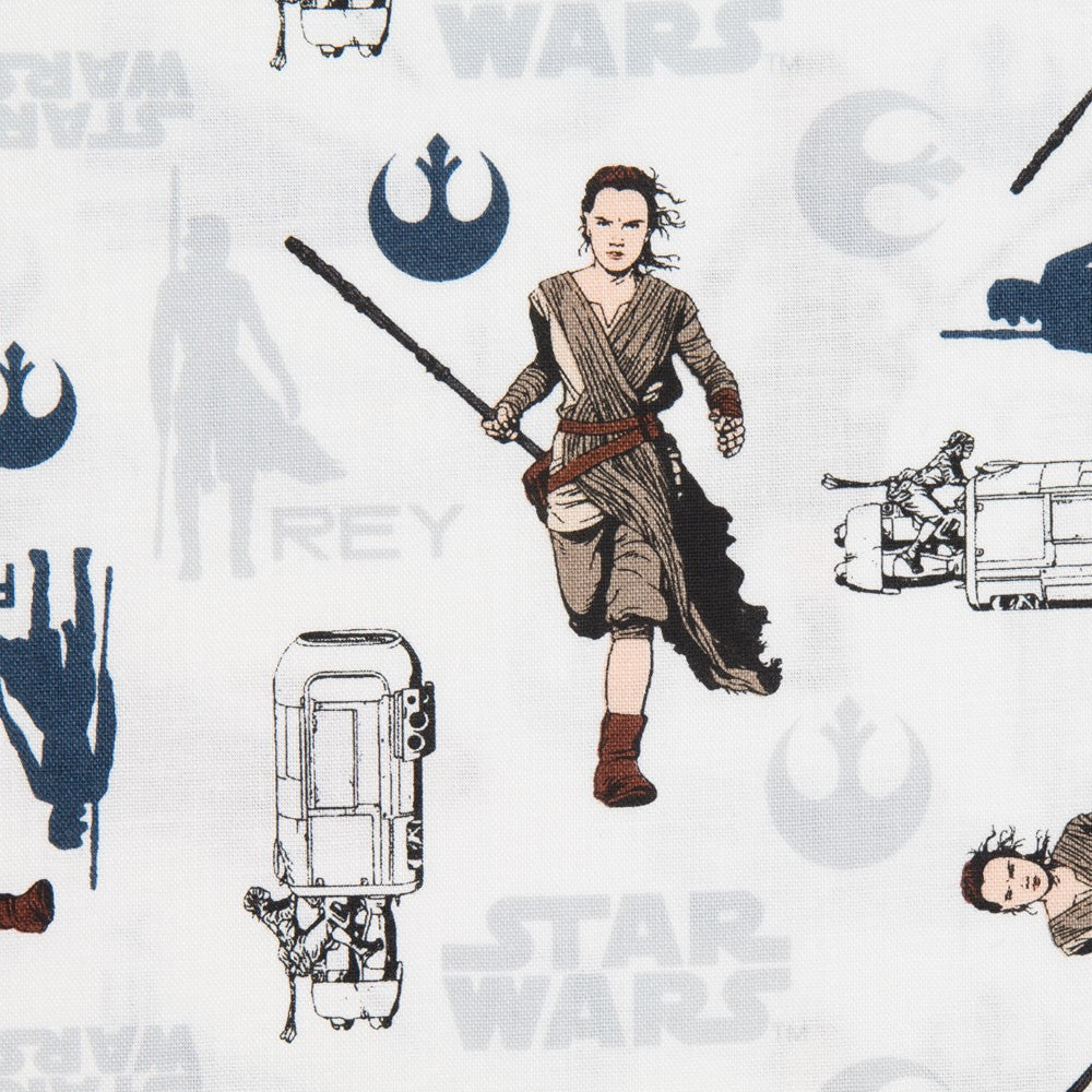 Tissu Coton Rei Star Wars Blanc - Ribes y Casals