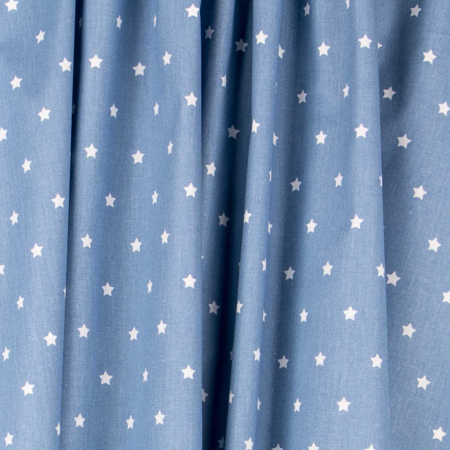 Coton Étoiles Blanc Bleu - Ribes y Casals