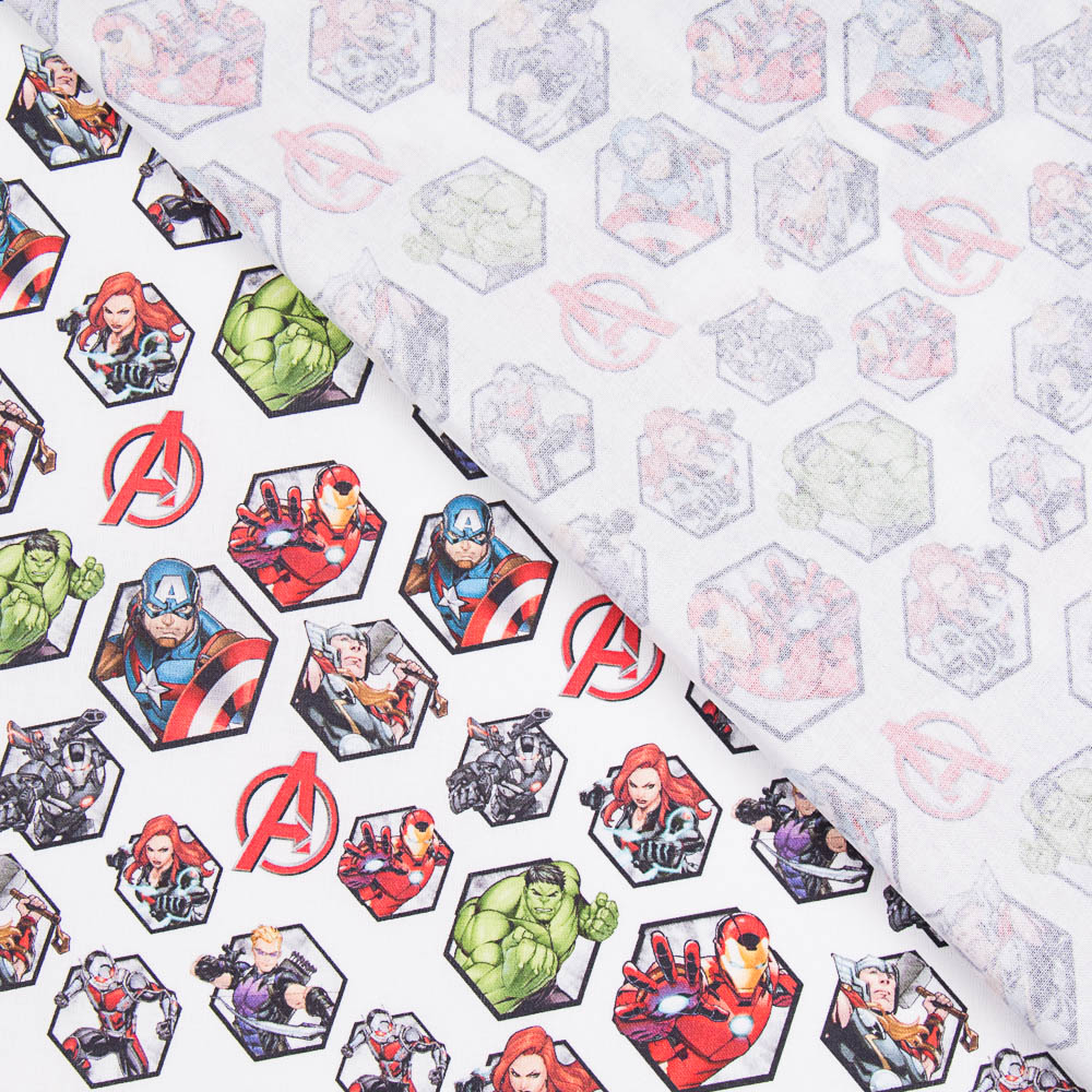 Coton Hexagones Avengers - Ribes y Casals