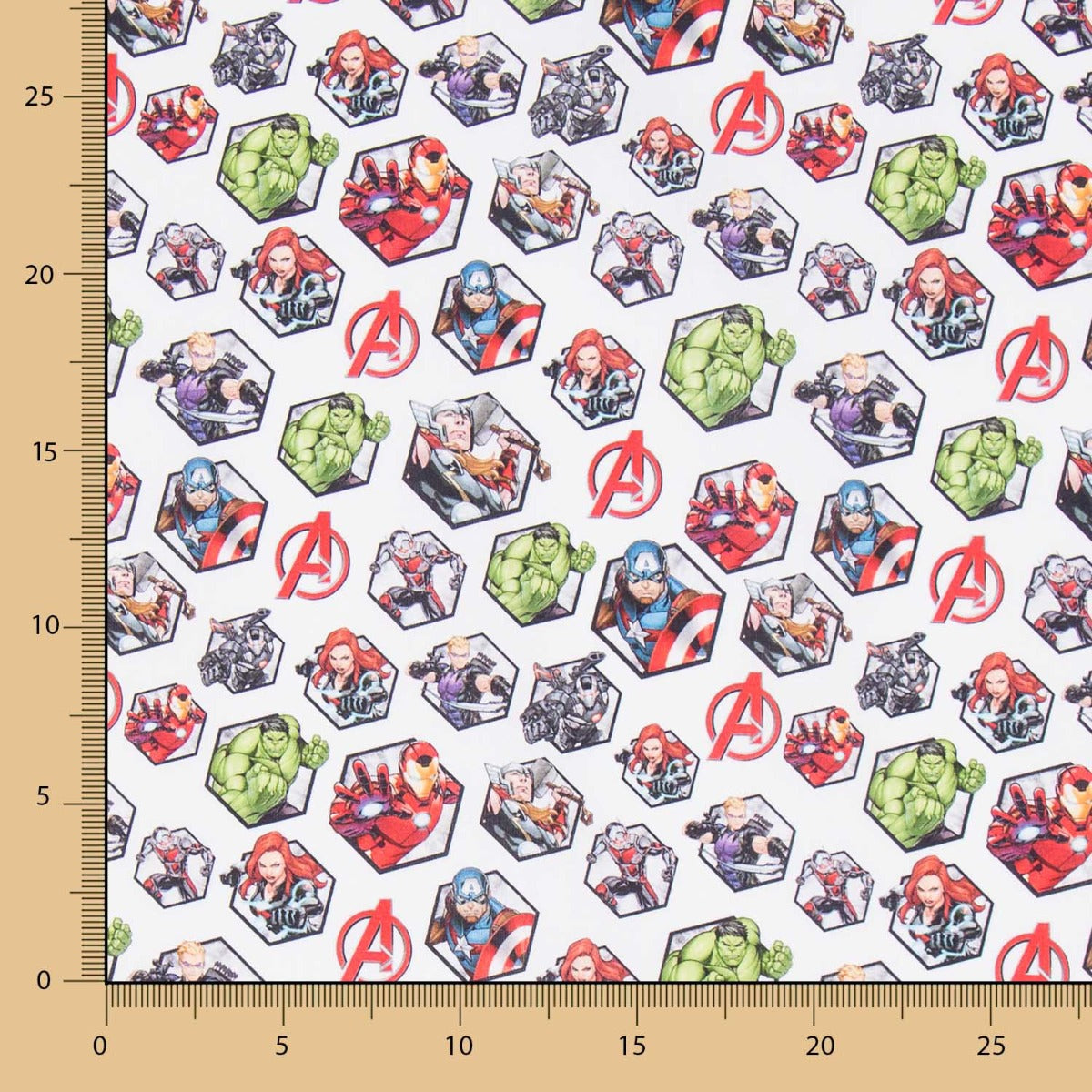 Coton Hexagones Avengers - Ribes y Casals