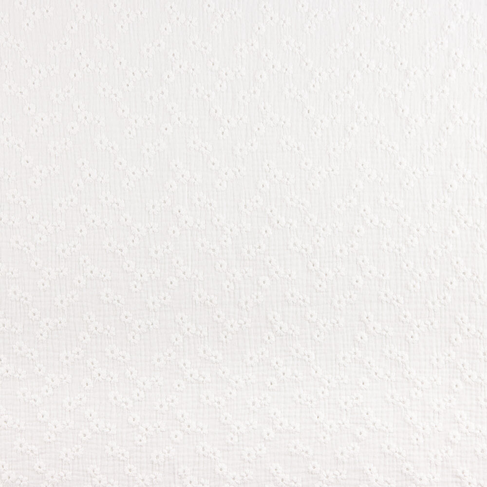 Fleur Naturelle Brodée Double Gaze - Ribes y Casals