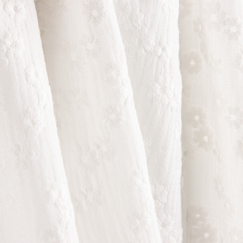 Fleur Naturelle Brodée Double Gaze - Ribes y Casals