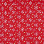 Coton Noël Doré Étoiles Rouge - Ribes y Casals