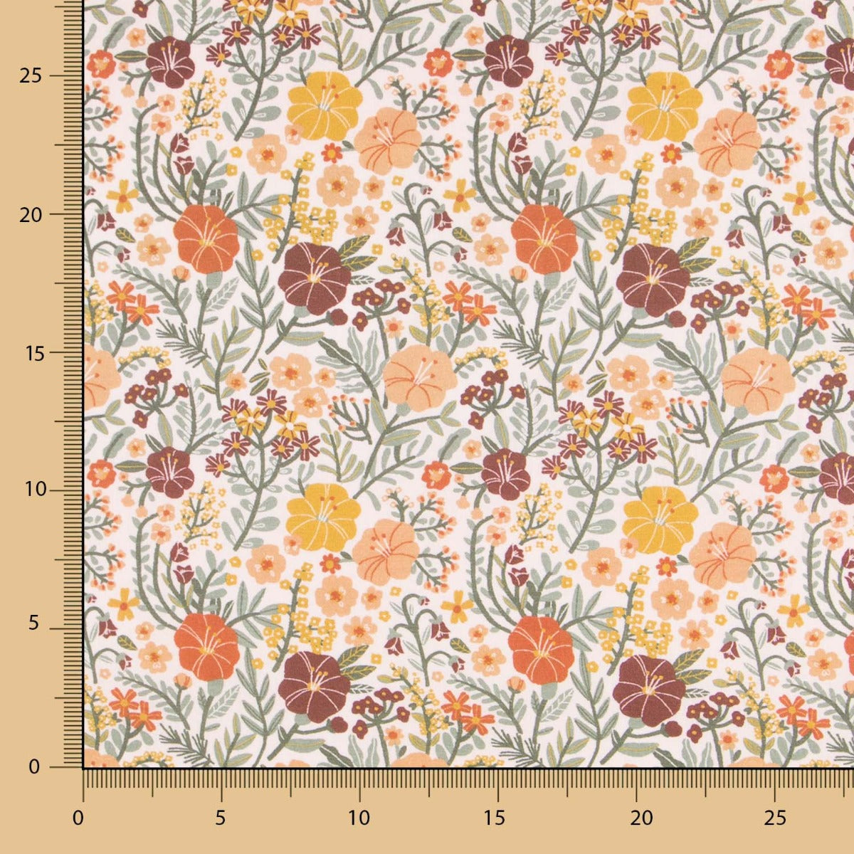 Coton Popeline Forêt Beige - Ribes y Casals