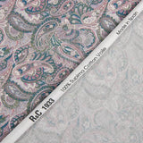 Voile Supima Coton Cachemire Mauve - Ribes y Casals