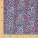 Voile Supima Coton Cachemire Violet - Ribes y Casals