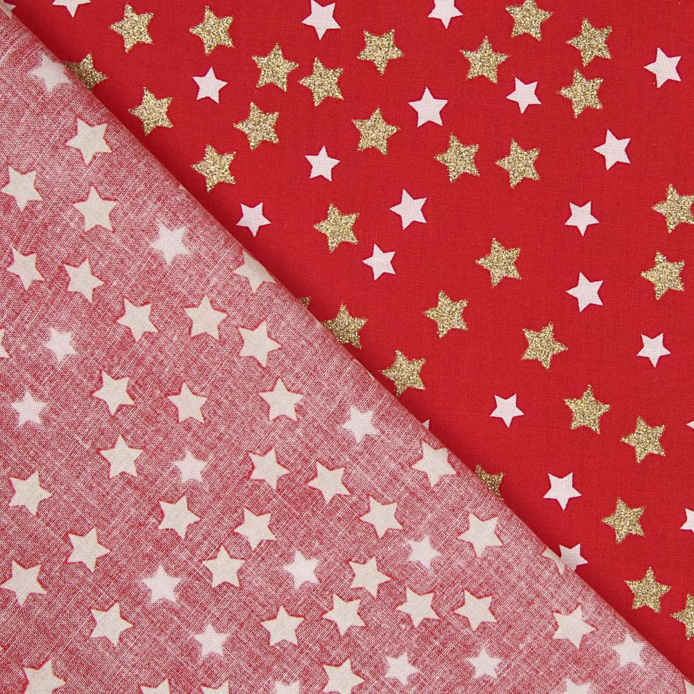 Coton Étoiles Noël  Doré - Ribes y Casals