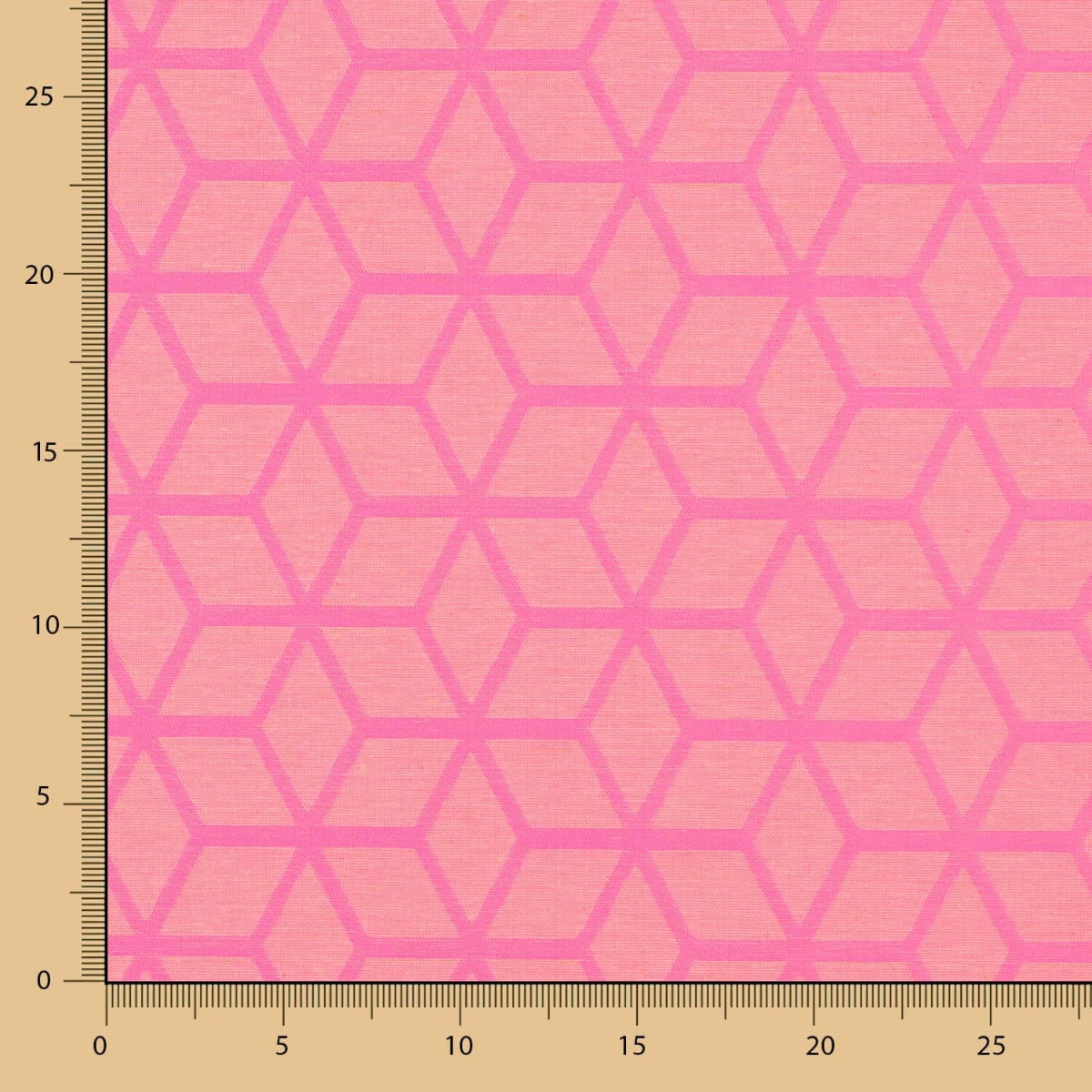 Nappe Anti-Tâches Géométrique Rose Fluor - Ribes y Casals