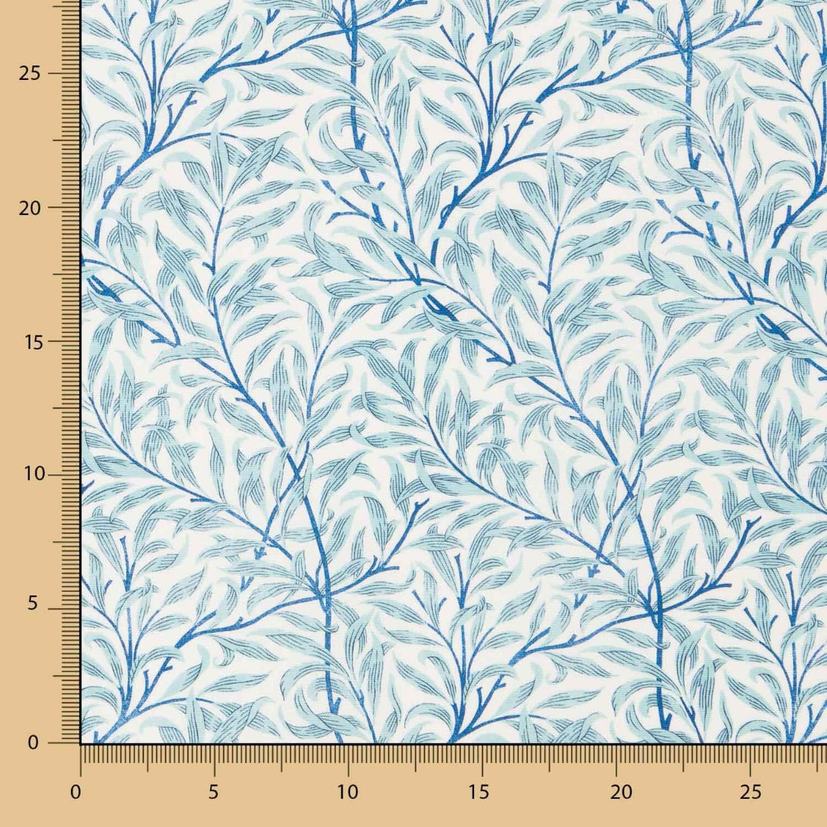 Retal Tela Exterior Hierbas Azul 140x150 cm - Ribes y Casals