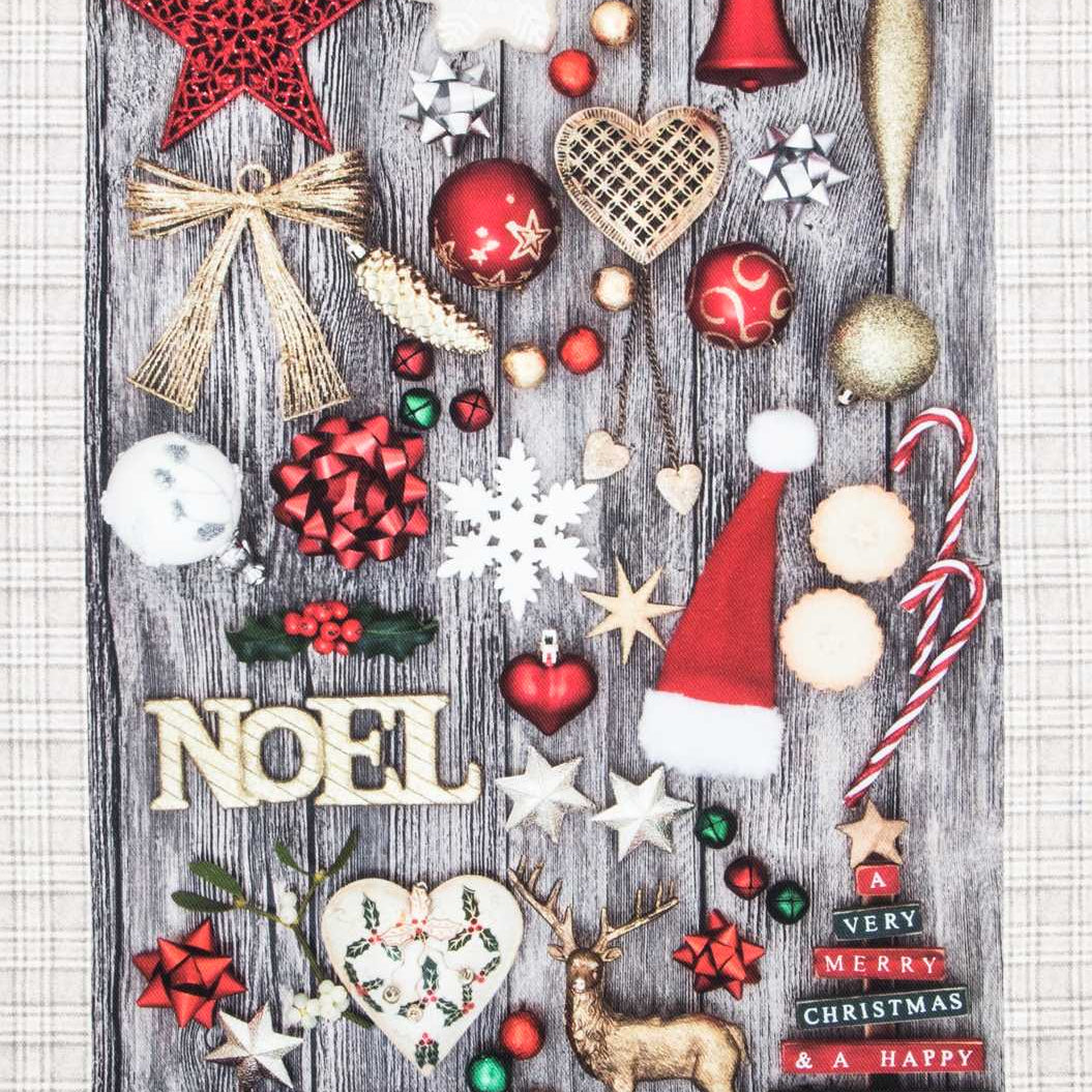 Toile Panneau Joyeux Noël - Ribes y Casals