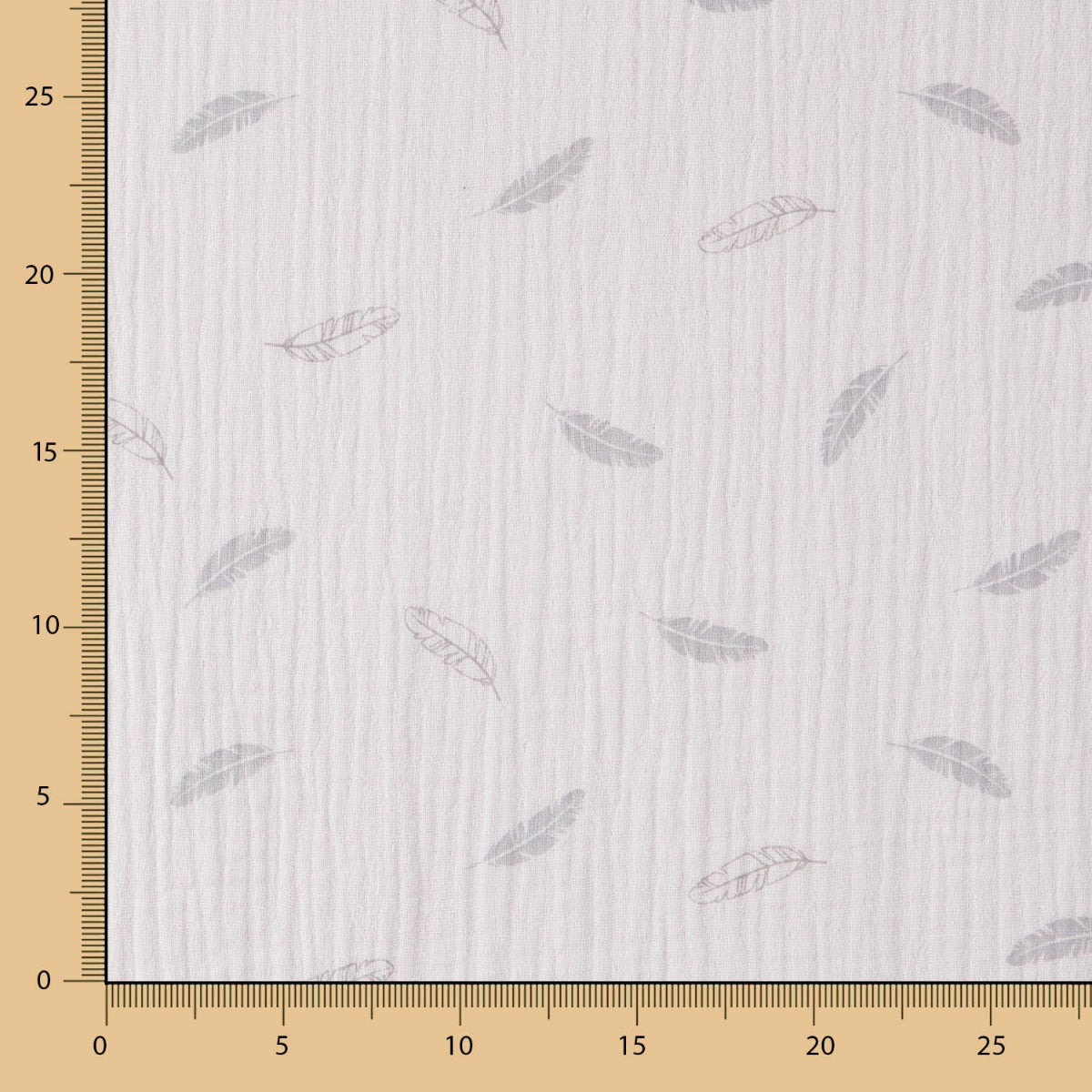 Double Gaze Coton Plumes Gris - Ribes y Casals