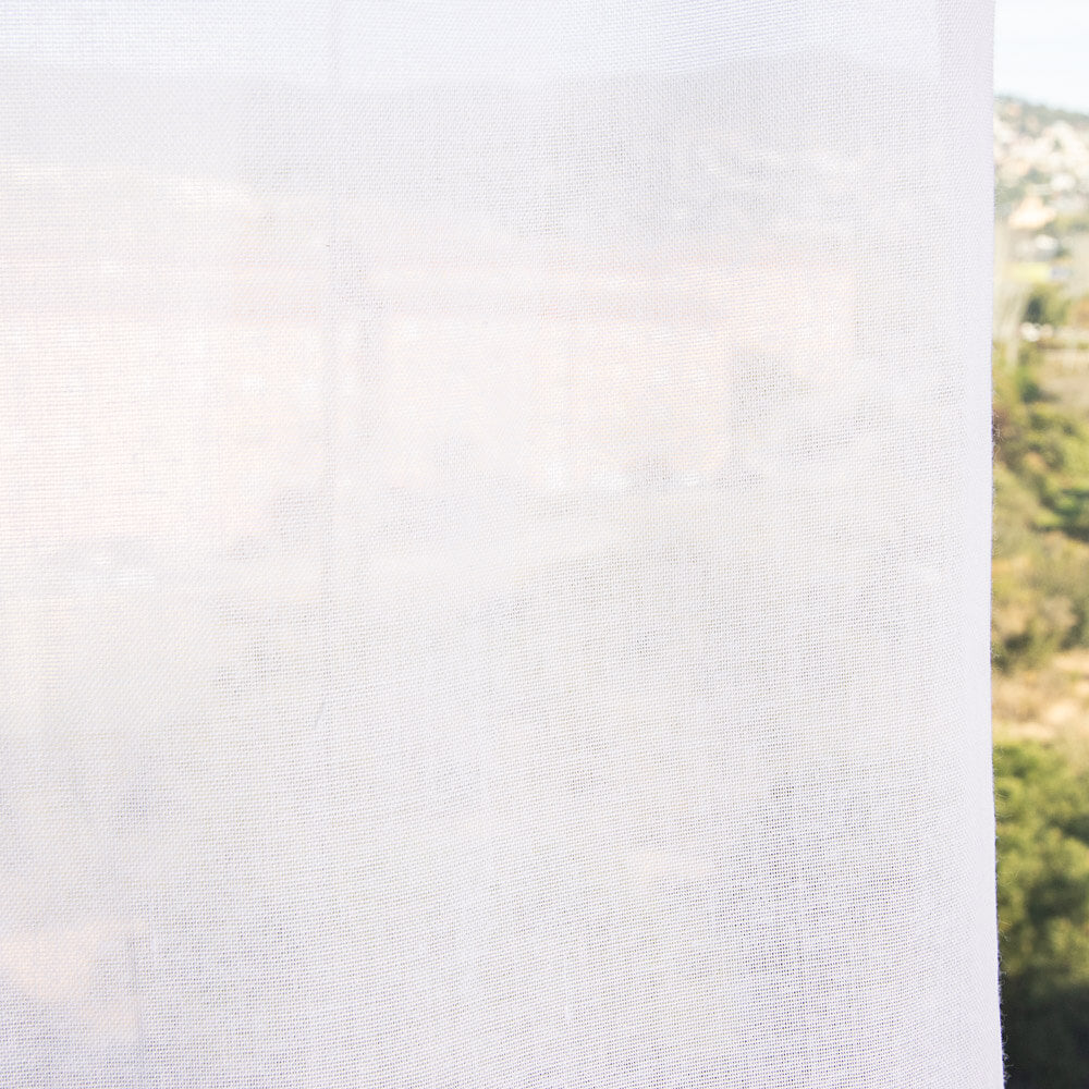 Rideau uni blanc naturel - Ribes y Casals