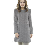 Tissu Manteau Laine Curly Gris - Ribes y Casals