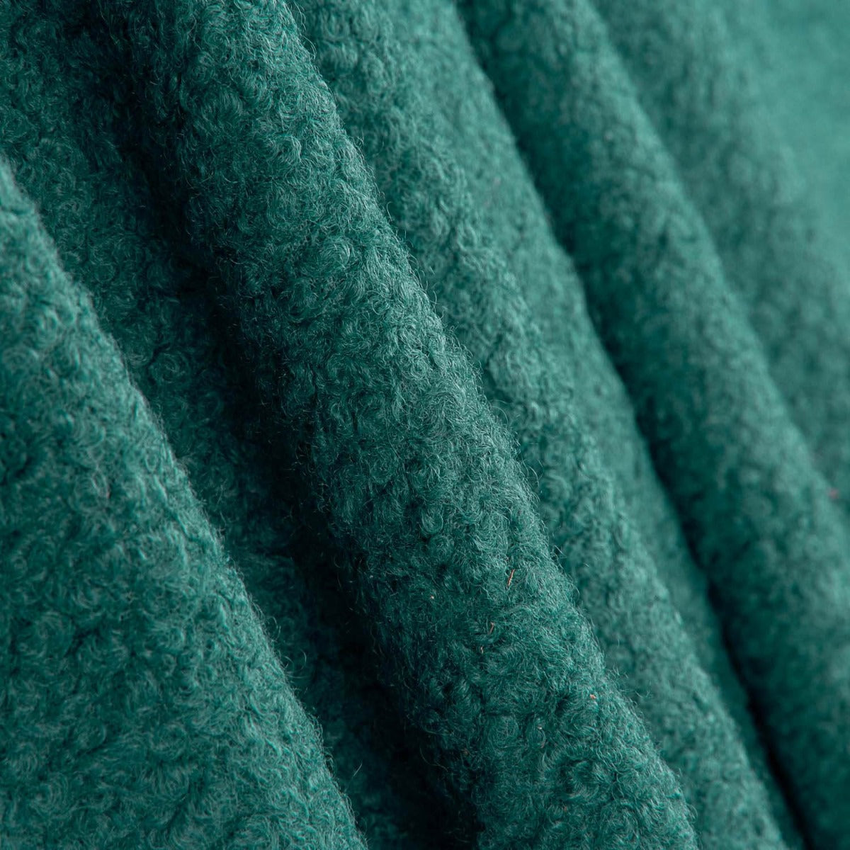 Tissu Boucle Manteau Bleu Sarcelle - Ribes y Casals