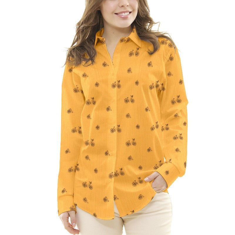 Bambula Coton Bicyclette Moutarde - Ribes y Casals