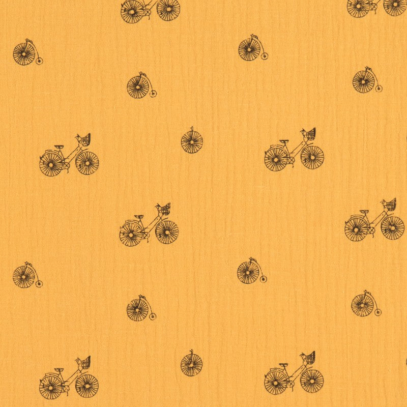 Bambula Coton Bicyclette Moutarde - Ribes y Casals