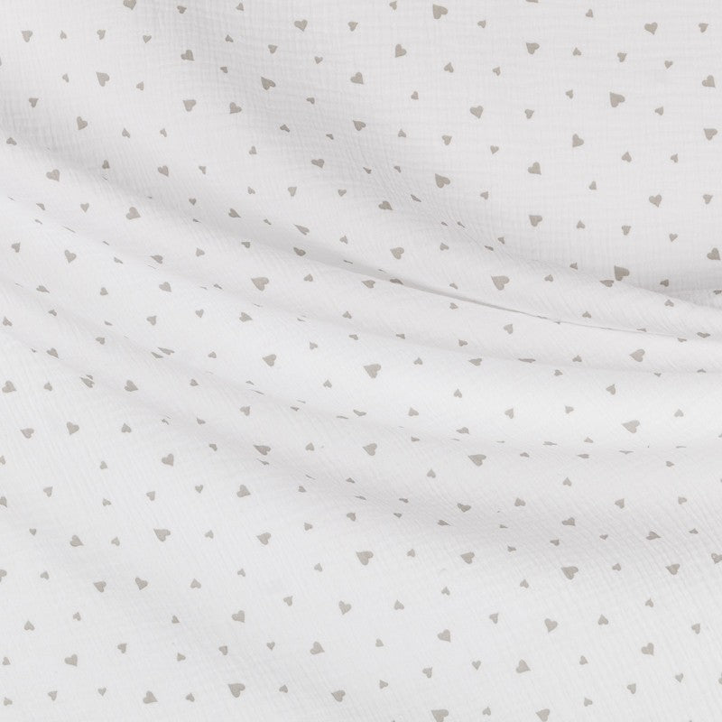 Bambula Coton Coeurs Blanc - Ribes y Casals